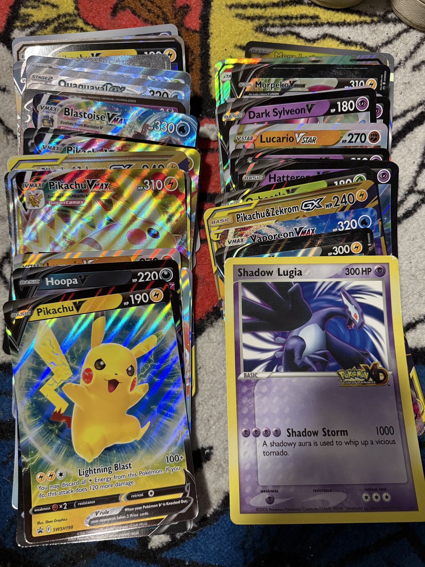 Oversized Pokemon card lot