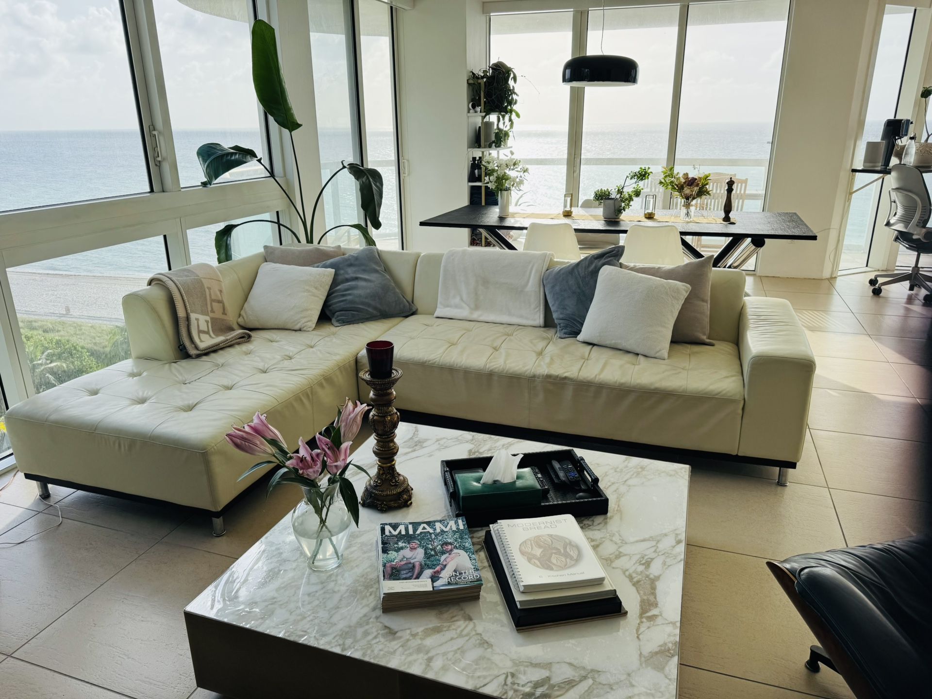 Beige Sectional Couch/sofa