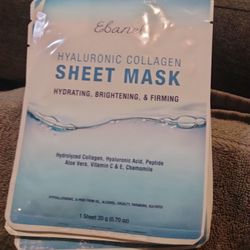 Ebanel Hyaluronic Collagen Sheet Masks (3pk)