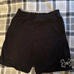 Pre-Owned Black Athletic Under Armour Shorts 