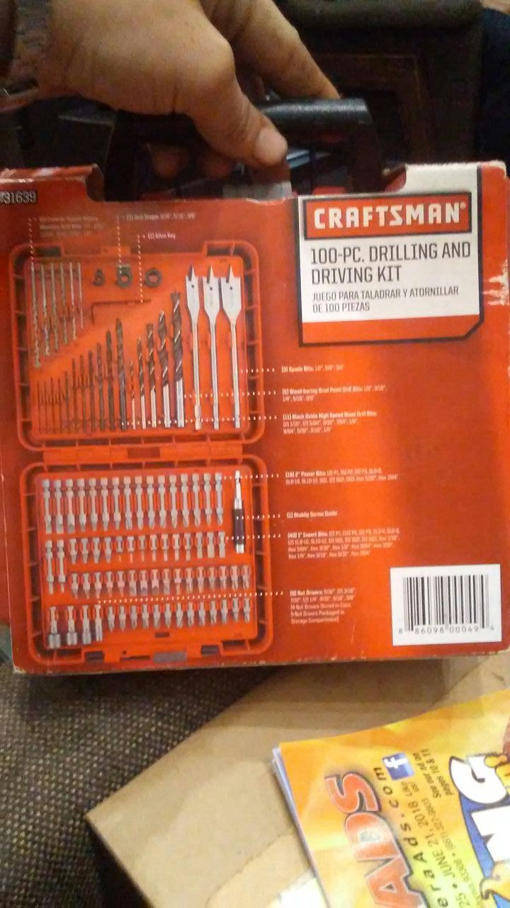 Craftsman 100 piece drilling and driving kit hotsell