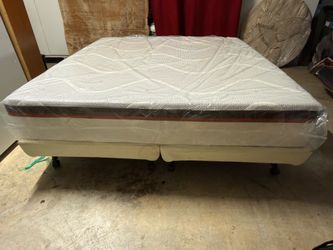 California King Sealy Posturepedic Hybrid Mattress + Tempur-Ergo Advance Adjustable Base – Complete Set