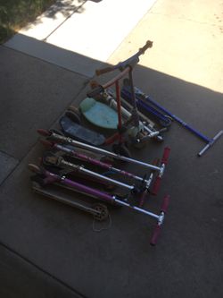 Kids scooters. Collecting dust and rust. Set your price