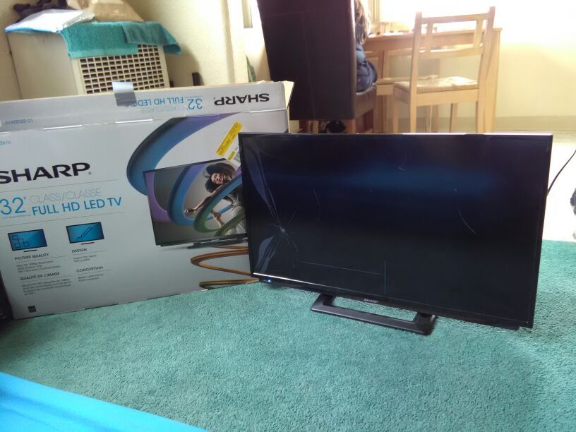 Sharp HD 32" Flat Screen TV.