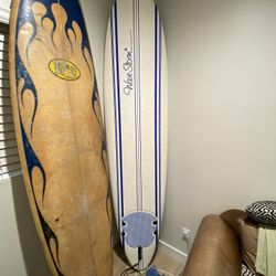 Foam and Fiberglass Surfboard