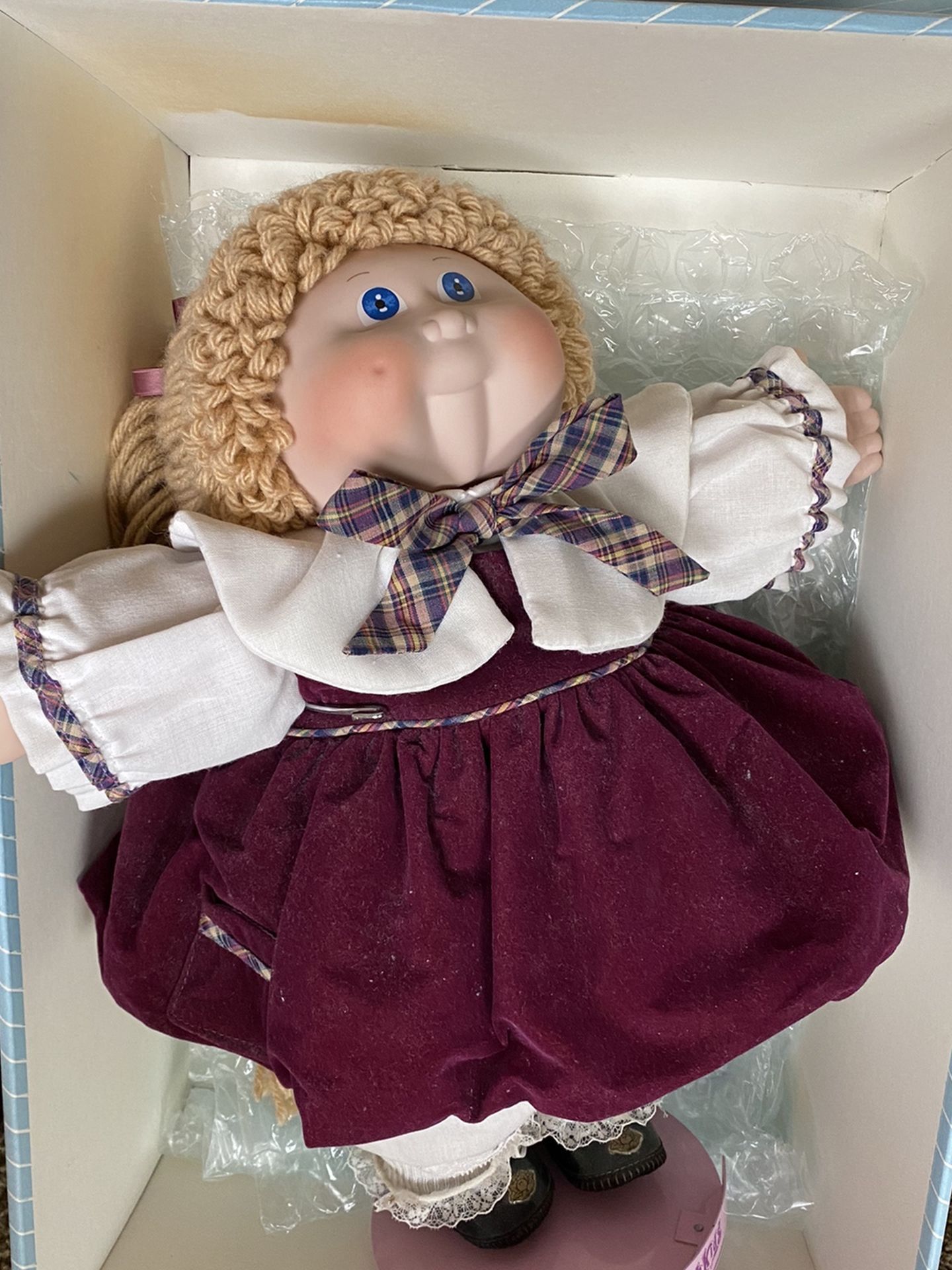 Cabbage Patch Doll Porcelain Box And Documents