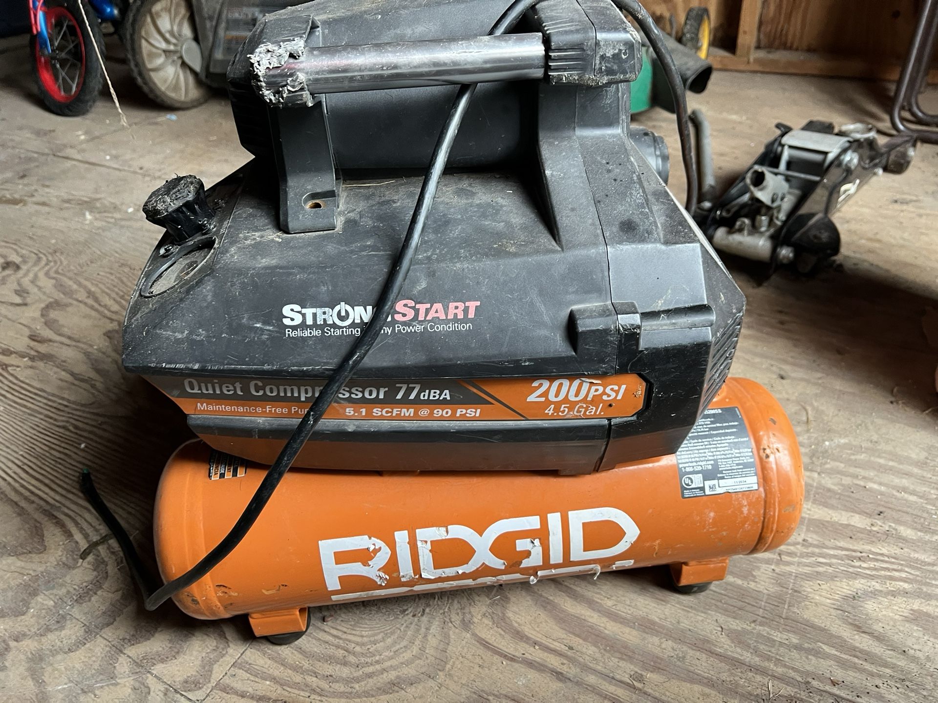 Ridgid Compressor 200psi