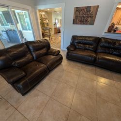 Reclining Leather Couches 