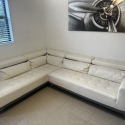 Uptown Loft White 2 Pc Sectional