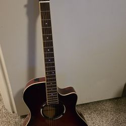 Acoustic Guitar With Capo