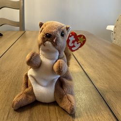 Ty Beanie Baby named Nuts the Squirrel.