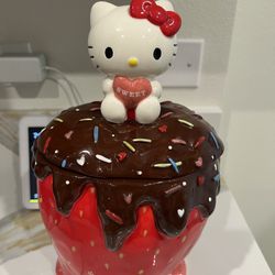 Hello Kitty Ceramic Strawberry  Canister 