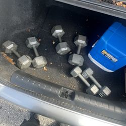 Dumbbells 15lb 25lb 35lb