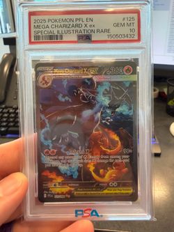 Pokemon mega Charizard x ex SIR PSA10