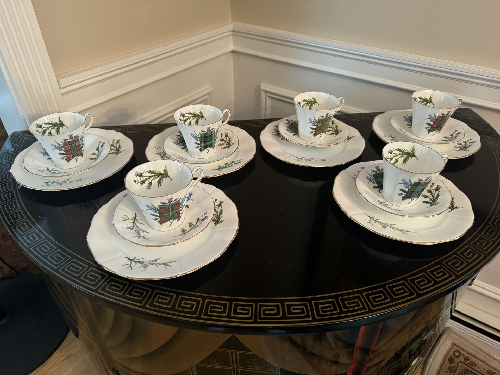 Adderley Fine China Luncheon Set For 6