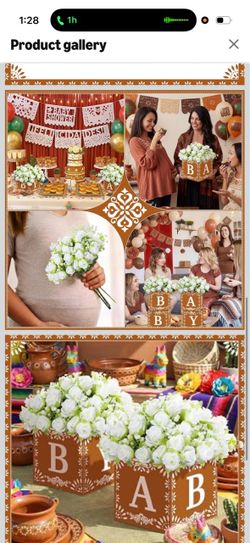 4 Sets Cielito Lindo Party Decoration, 4 Mexican Flower Boxes with 52 Artificial Flowers, Mexican Baby Shower Centerpieces, Mexica Table Decor for Pap