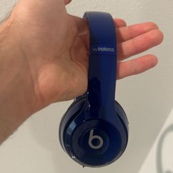 Beats Solo Wireless Blue Used Headsets Headphones