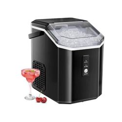 33 lbs. Portable Countertop Nugget/Pebble Ice Maker in Black