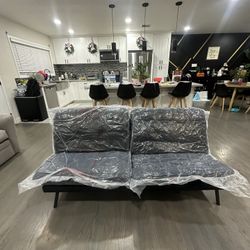 Brand New Black Foldable Sofa/ Futon 