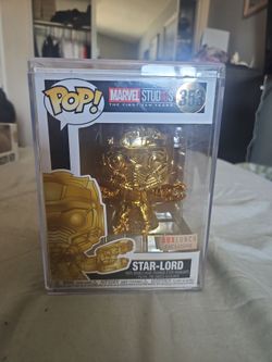 Funko Pop Star-Lord Gold Chrome #353 BoxLunch Exclusive