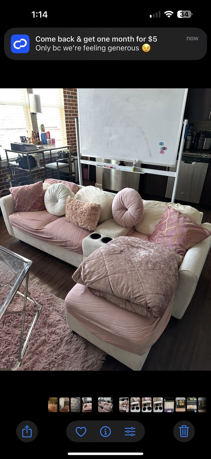 Nice Couch With Storage 