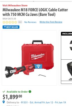 Milwauke M18 cable cutter