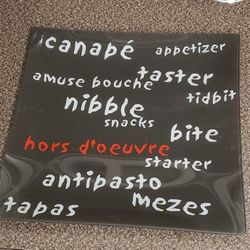 Texas Tech Color Theme Glass Appetizer Platter 12in x 12in 