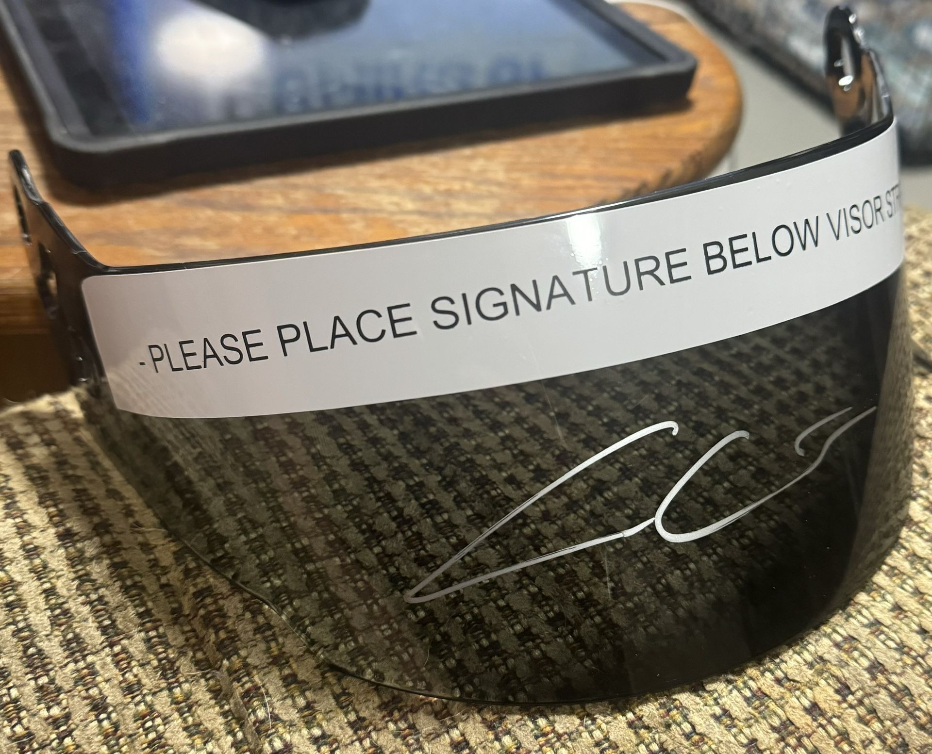 Cole Custer Signed Visor