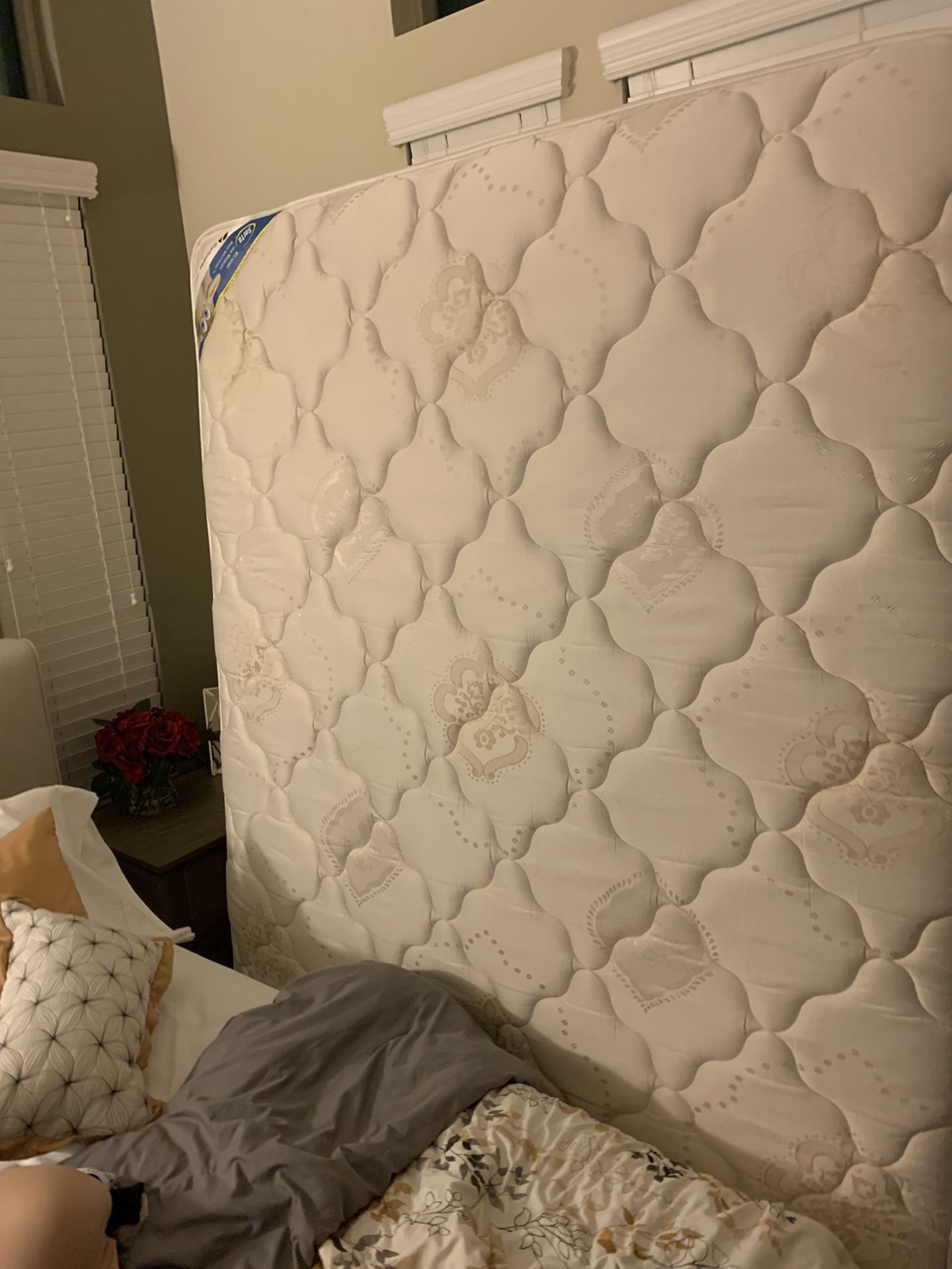 Queen mattress and spring box (very very good condition)