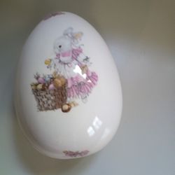 Large Vintage Ceramic Egg