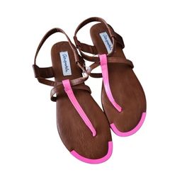 Aeropostale T-Strap Sandals Woman's Size 7

