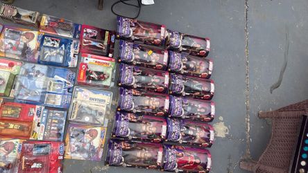 Variety collectable figures in boxes sports and other
