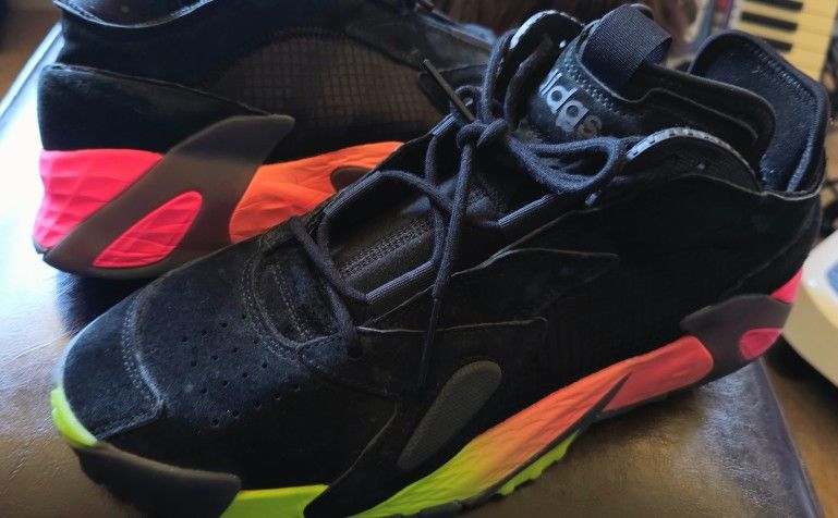 Adidas Originals Streetball Black Multicolor Mens Basketball Sneakers