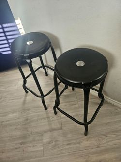 Black ikea stools