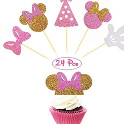 Minnie Mouse Cupcake Toppers 