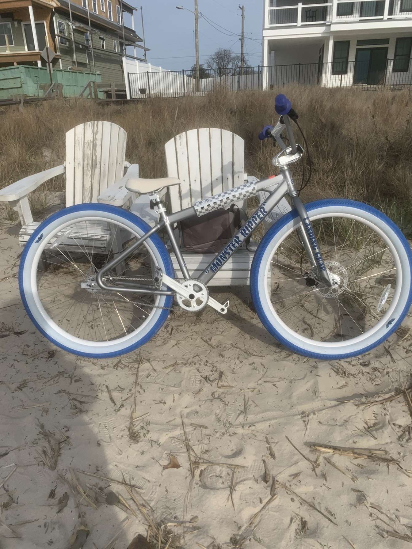 SE Bikes Monster Ripper 29+ BMX Bike Silver 2024