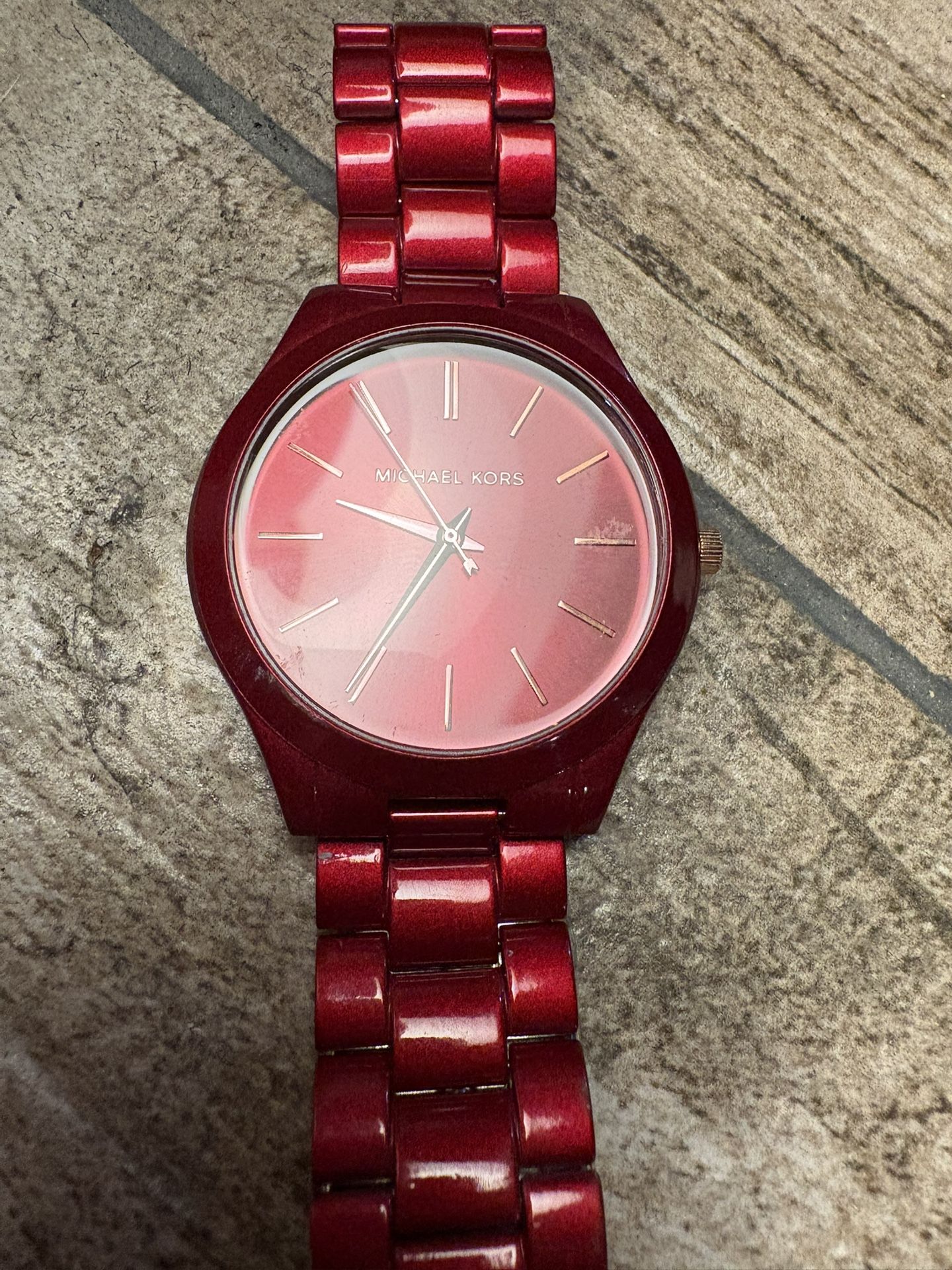 Red Men’s Or Woman’s Michael Kors Watch