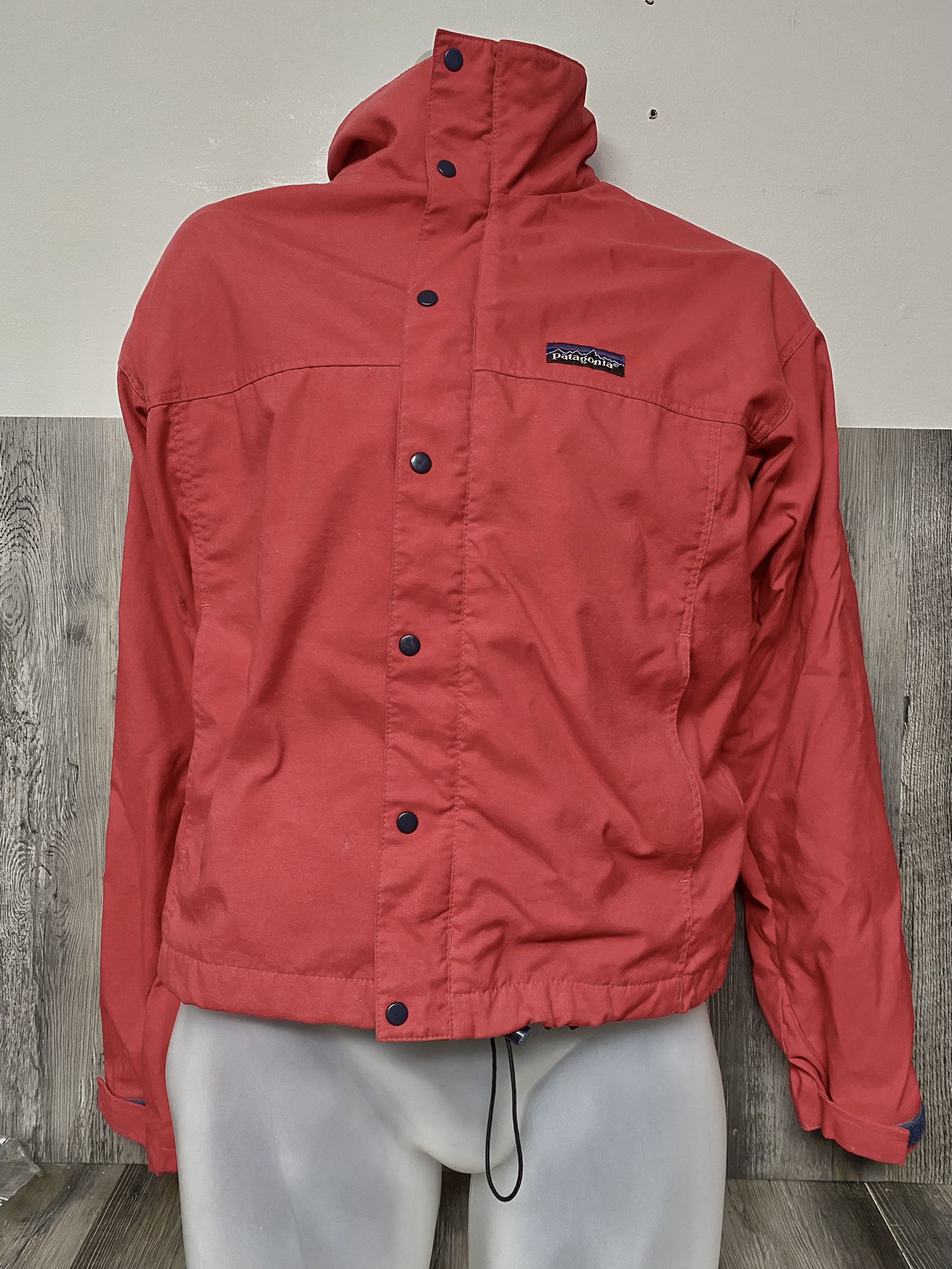Vintage Patagonia Snap Zip Jacket Size Extra Small XS 90s Red
