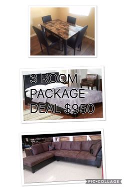 3 ROOM PACKAGE DEAL WITH FREE DELIVERY