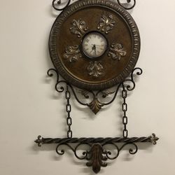 Up For Sale  lovely Antique Brass Wall Clock  