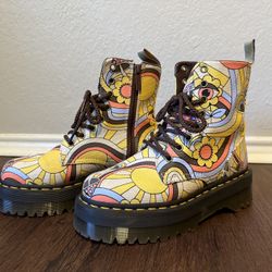 VEGAN JADON BOOT RETRO CANVAS PLATFORMS, Sz 7