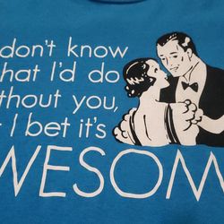 Large blue meme tshirt