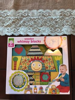 Wooden whimsy blocks unopened 10m+ - make me an offer