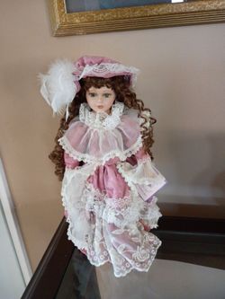 Beautiful pink dressed doll