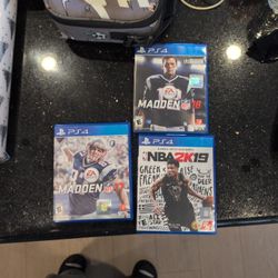 PS4 NBA, MADDEN Games