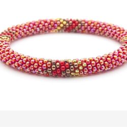 Sedona Bracelet
Iridescent Red / Gold / Brown / Red