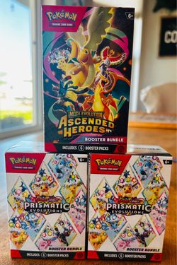 Pokémon Ascended Heroes & Prismatic Co Bundle Lot of 3