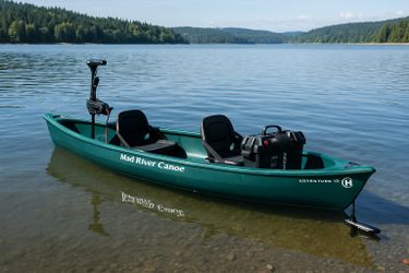 🚣♂️ Mad River Adventure 16 Canoe + Newport 55lb Trolling Motor + 100Ah Battery + Smart Power Box