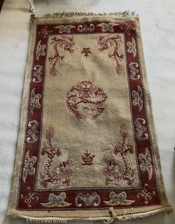 Vintage Asian wool rug