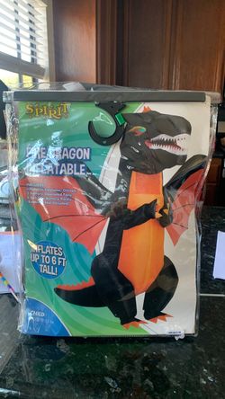 Fire  dragon inflatable costume-kids L